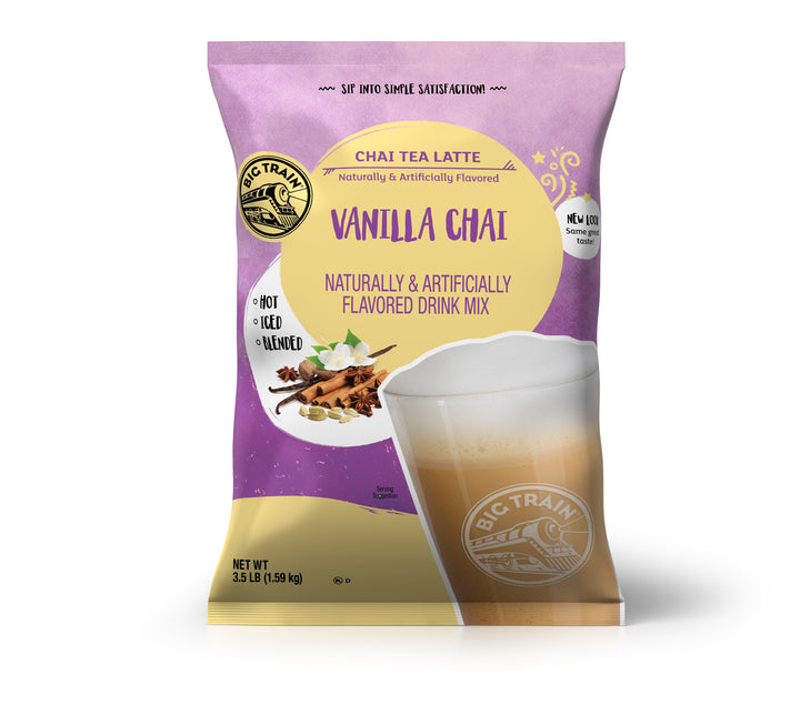 Big Train Vanilla Chai Tea Latte Mix-3.5 lb.-4/Case