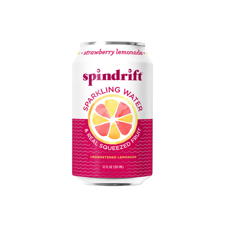 Spindrift Strawberry Lemonade Flavored Sparkling Water-12 fl oz.-8/Box-3/Case