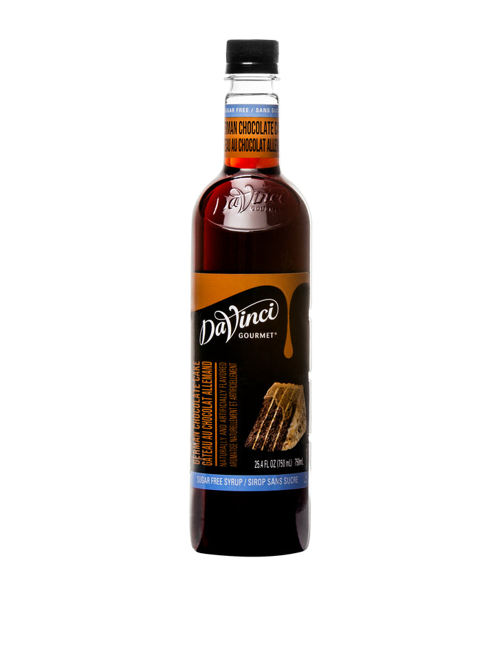 Davinci Gourmet Gourmet Sugar Free German Chocolate Cake Syrup-750 Milliliter-4/Case