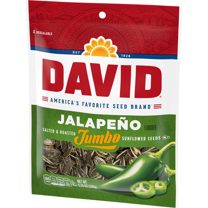 David Jalapeno Sunflower Seeds-5.25 oz.-12/Case
