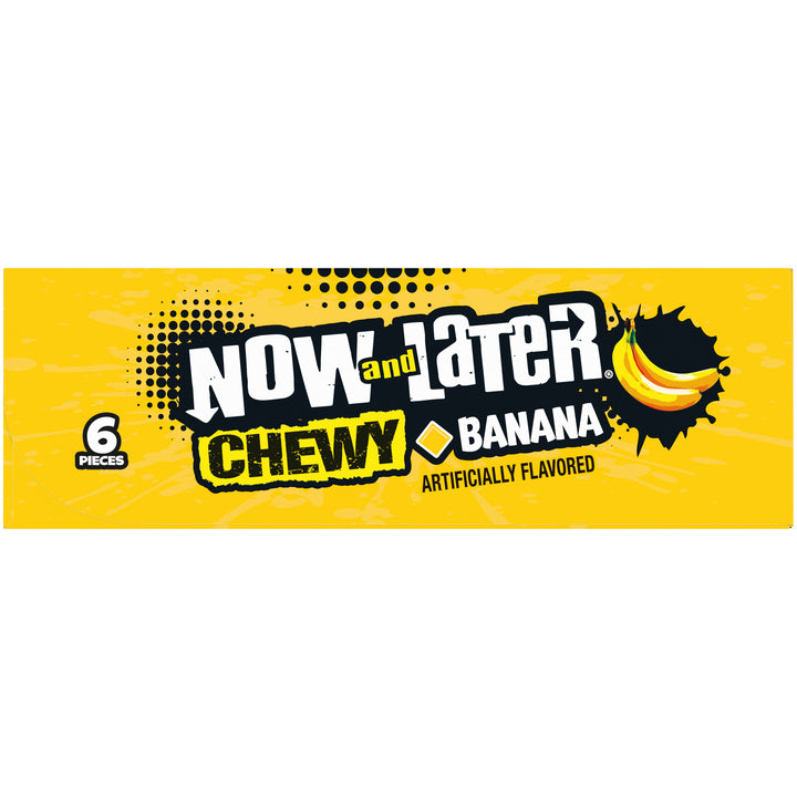 Now & Later Soft Banana Chews-0.93 oz.-24/Box-12/Case