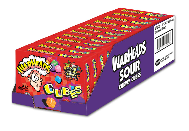 Warheads Cubes Theater Box-4 oz.-12/Case