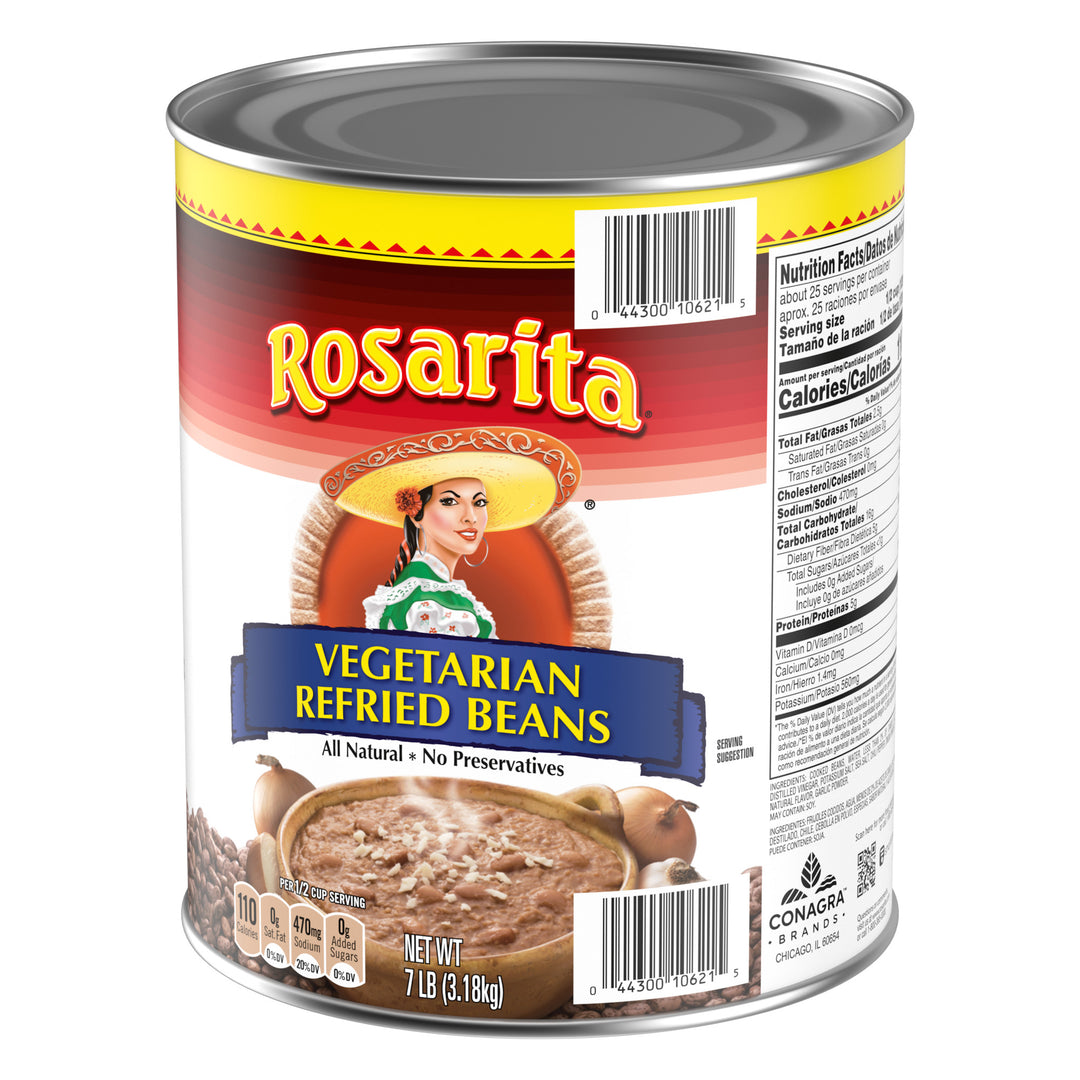 Rosarita Bean Vegetable Refried-112 oz.-6/Case