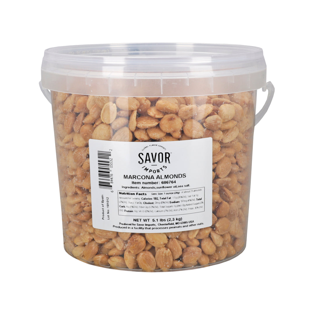 Savor Imports Fried & Salted Marcona Almond-5 lb.-2/Case