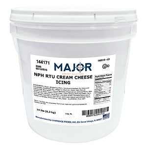 Major Bakery Solutions Cream Cheese Icing-18 lb.