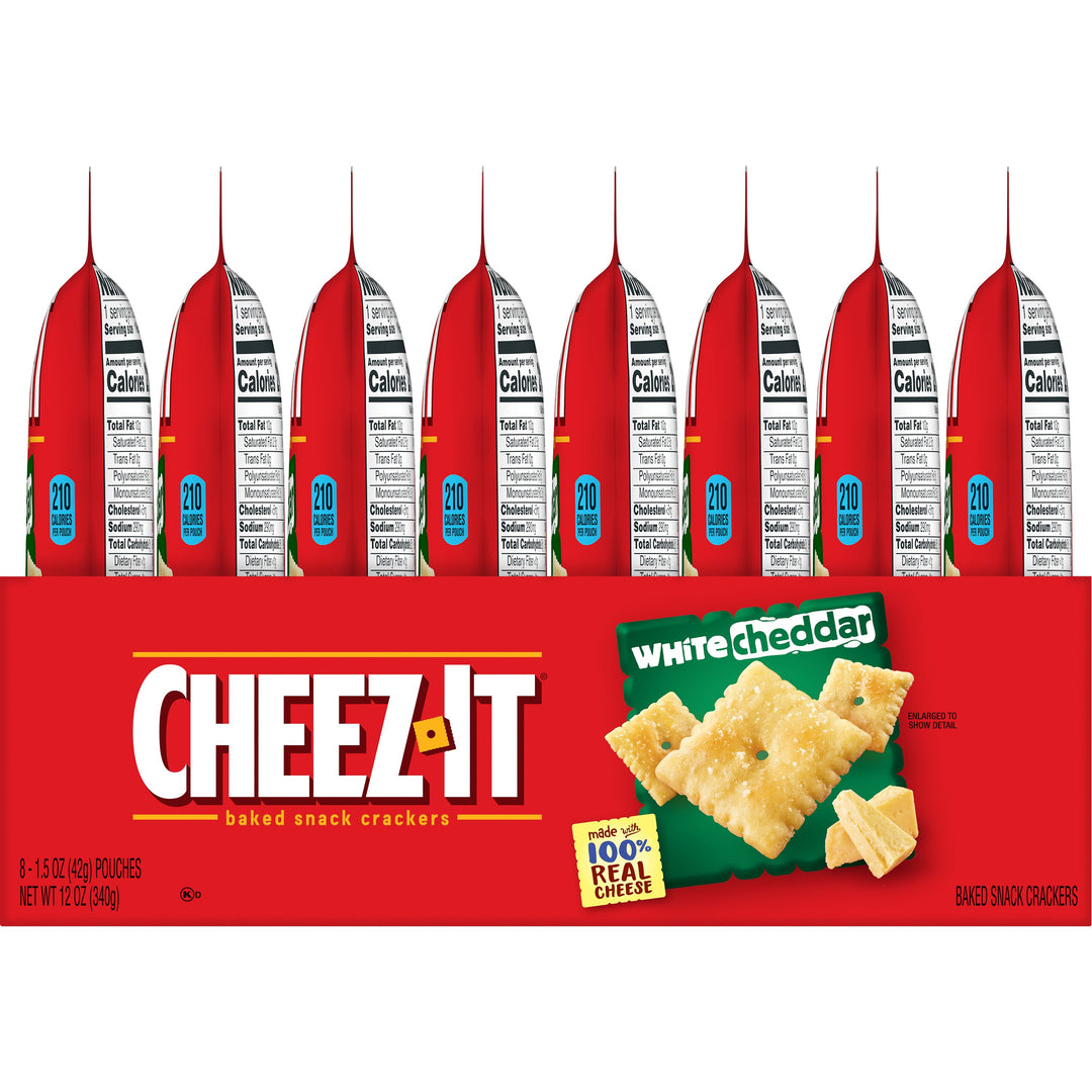 Cheez-It White Cheddar Crackers-1.5 oz.-8/Box-6/Case