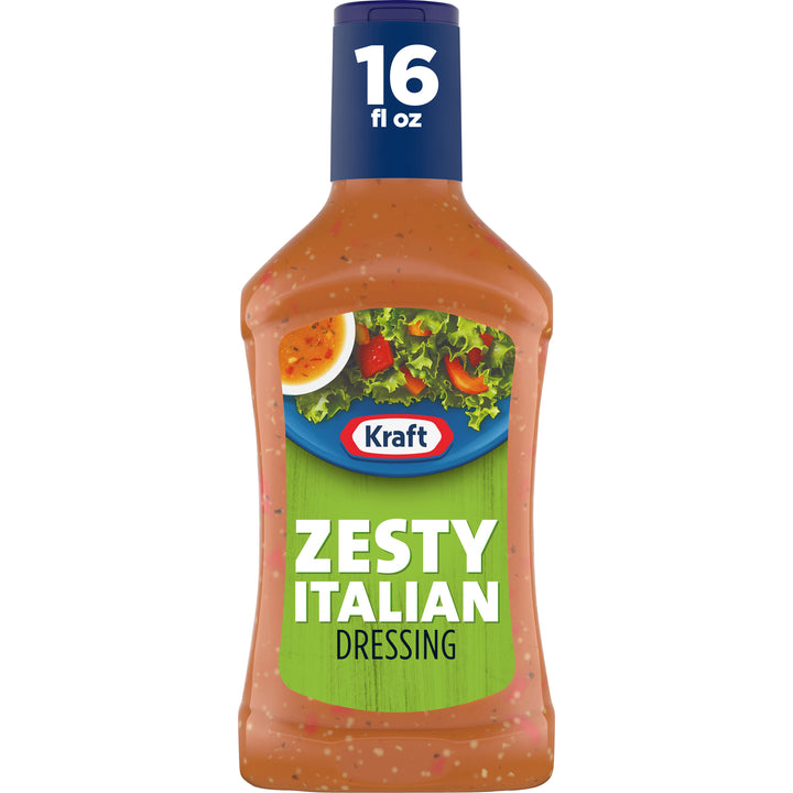 Kraft Zesty Italian Dressing Bottle-16 fl oz.-6/Case