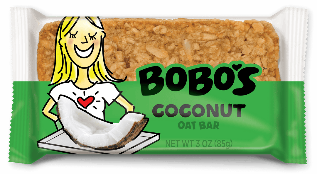 Bobo's Oat Bars Gluten Free-Vegan Coconut Bar-3 oz.-12/Box-4/Case