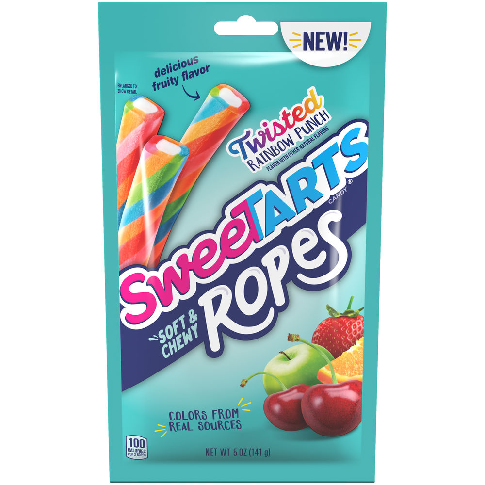 Sweetart Twisted Rainbows Rope-5 oz.-12/Case