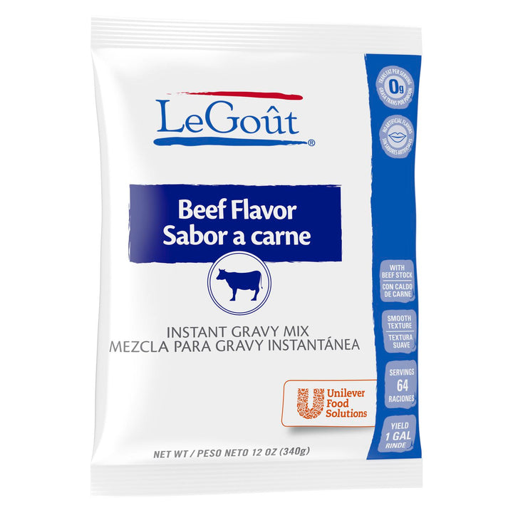 Legout Beef Flavor Instant Gravy Mix-12.16 oz.-8/Case