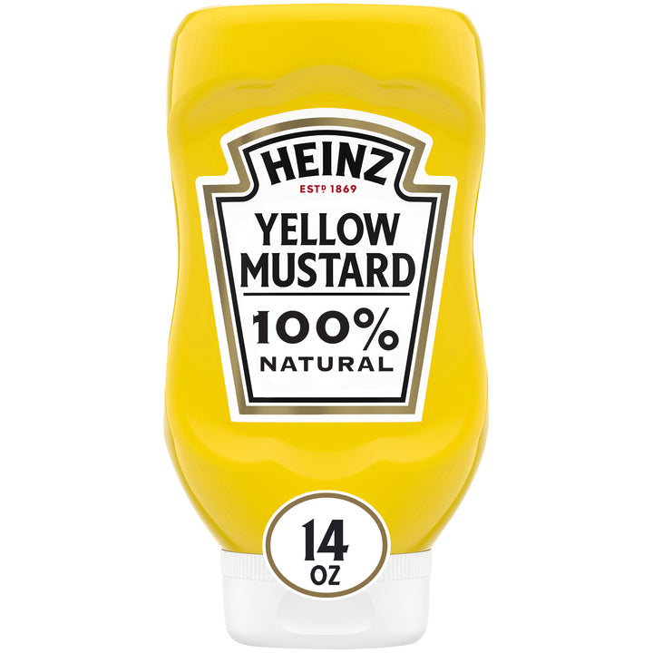 Heinz Yellow Mustard Bottle-14 oz.-12/Case