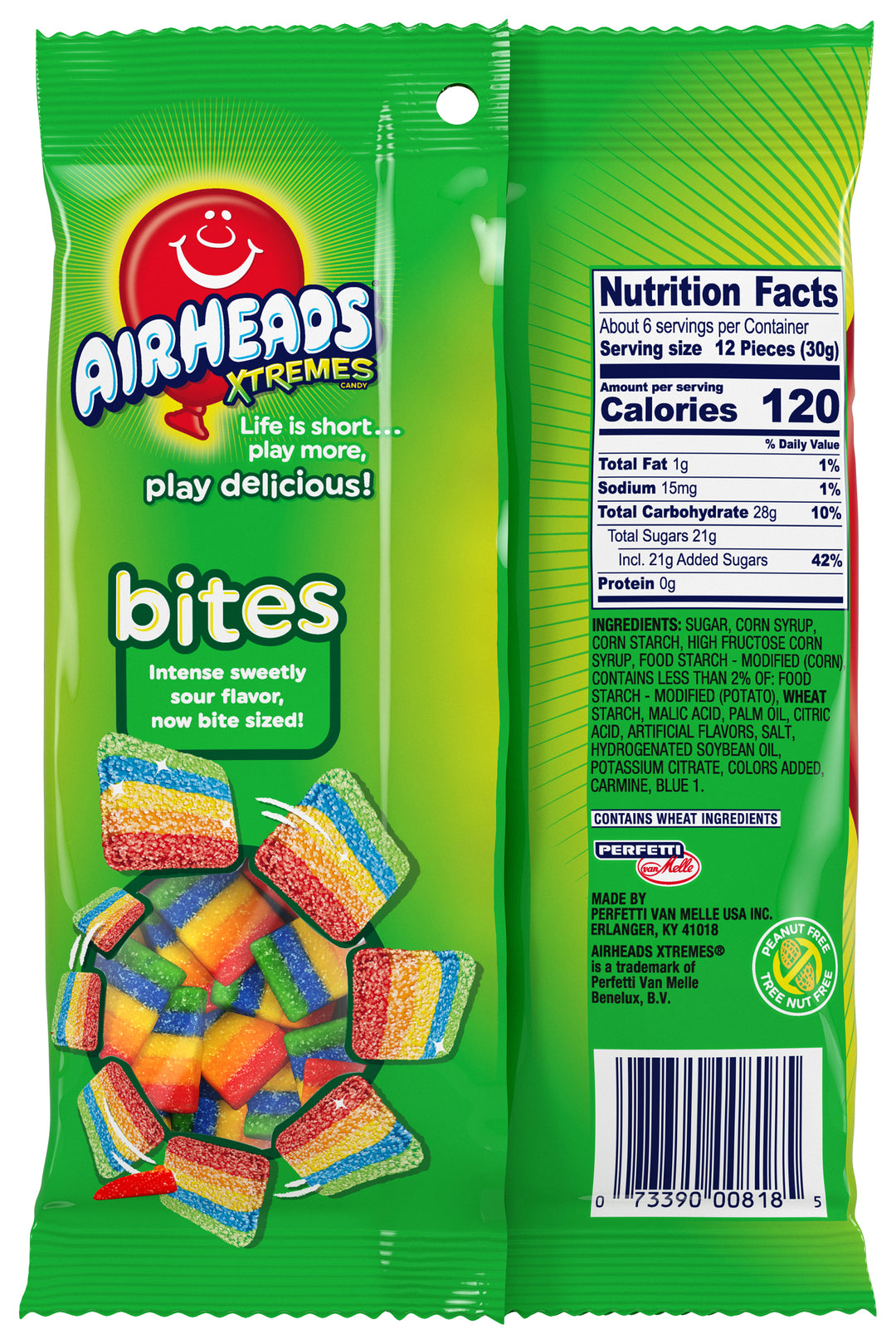 Airheads Xtreme Bites-6 oz.-12/Case