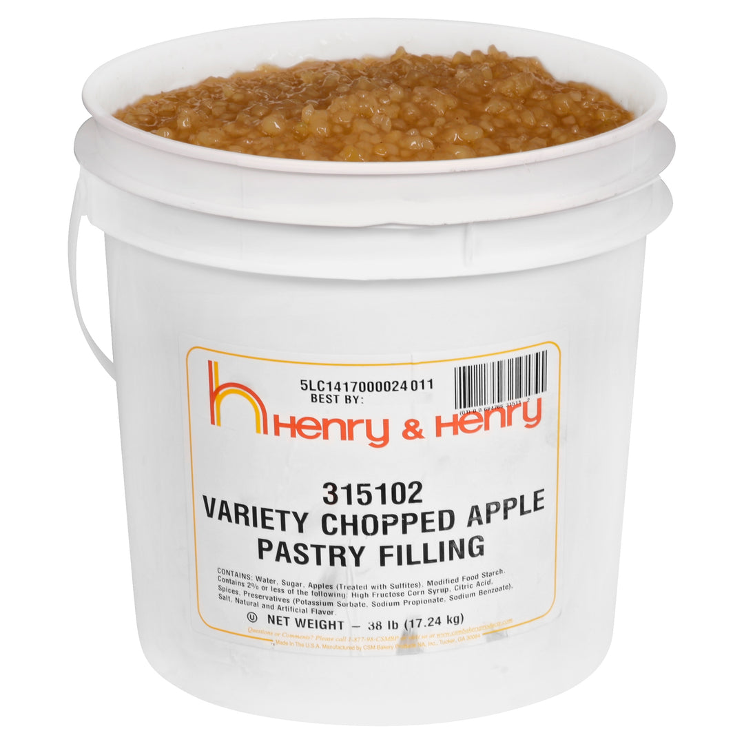 Henry And Henry Variety Chopped Apple Filling-38 lb.