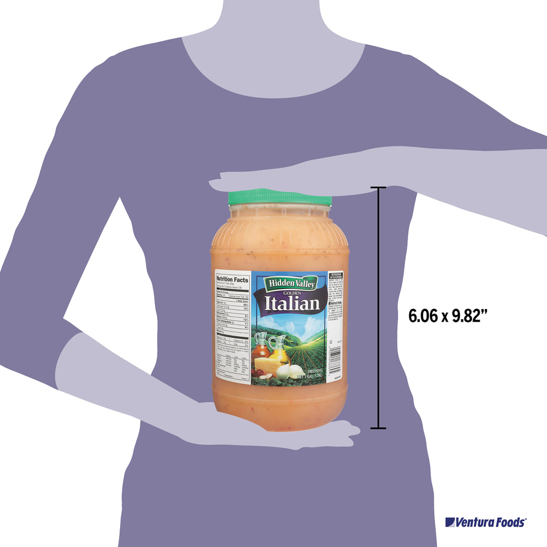 Hidden Valley Golden Italian Dressing Bulk-1 Gallon-4/Case MPN# 85652HVR Round Eye Supply Hidden Valley Golden Italian Dressing Bulk-1 Gallon-4/Case MPN# 85652HVR Round Eye Supply