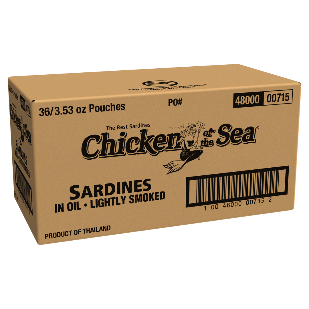 Chicken Of The Sea Sardines Oil Pouch-3.53 oz.-36/Case