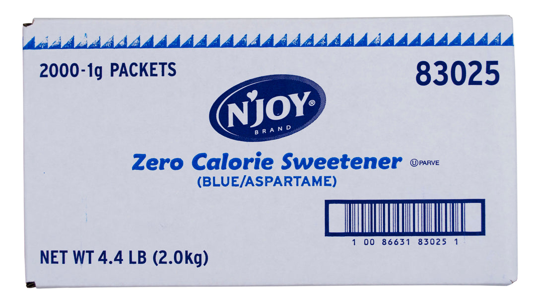 N'joy Sugar Substitute Blue Aspartame-1 Gram-2000/Case
