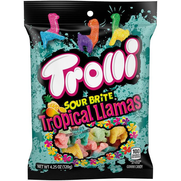 Trolli Sour Brite Llamas Gummy Candy-4.25 oz.-12/Case