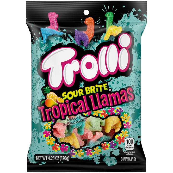 Trolli Sour Brite Llamas Gummy Candy-4.25 oz.-12/Case