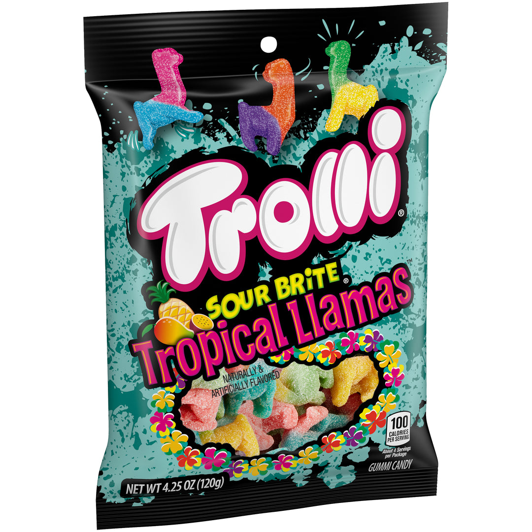 Trolli Sour Brite Llamas Gummy Candy-4.25 oz.-12/Case