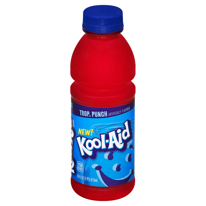 Kool-Aid Ready To Drink Tropical Punch Beverage-16 fl oz.s-12/Case