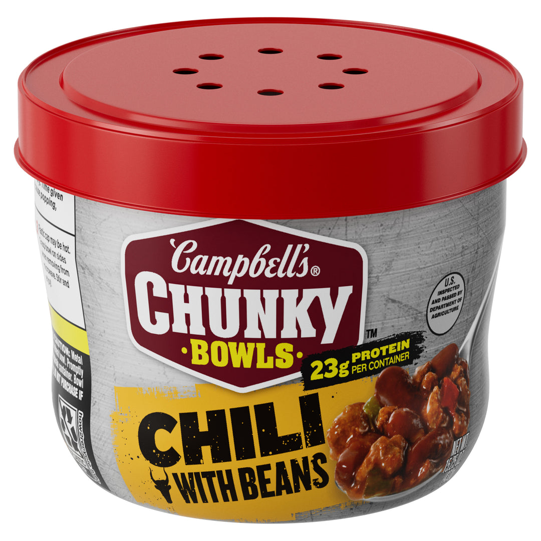 Campbell's Chunky Roadhouse Chili Microwaveable Soup-15.25 oz.-8/Case