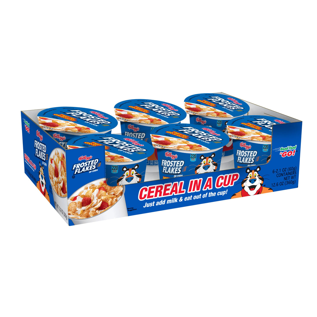 Kellogg Frosted Flakes Cereal-2.1 oz.-6/Box-10/Case