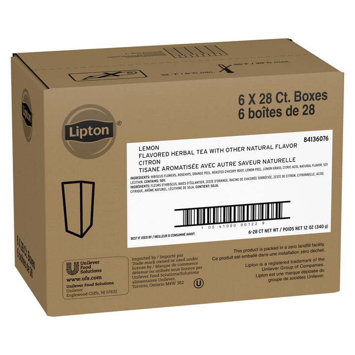 Lipton Tea Lipton Hot Lemontea Bags-28 Count-6/Case