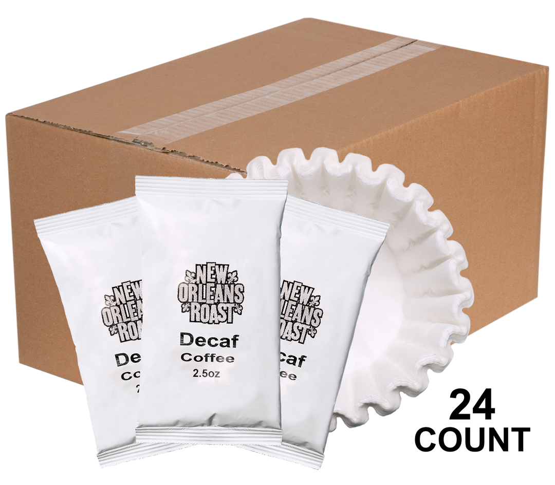 New Orleans Roast Decaf Coffee-2.5 oz.-24/Box-1/Case