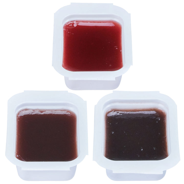Heinz Single Serve Assorted Reduced Sugar Jelly-12 Gram Cup- 80 Grape-80 Strawberry-5.29 lb.-1/Case