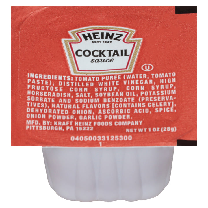 Heinz Seafood Cocktail Sauce Single Serve-6.25 lb.-1/Case