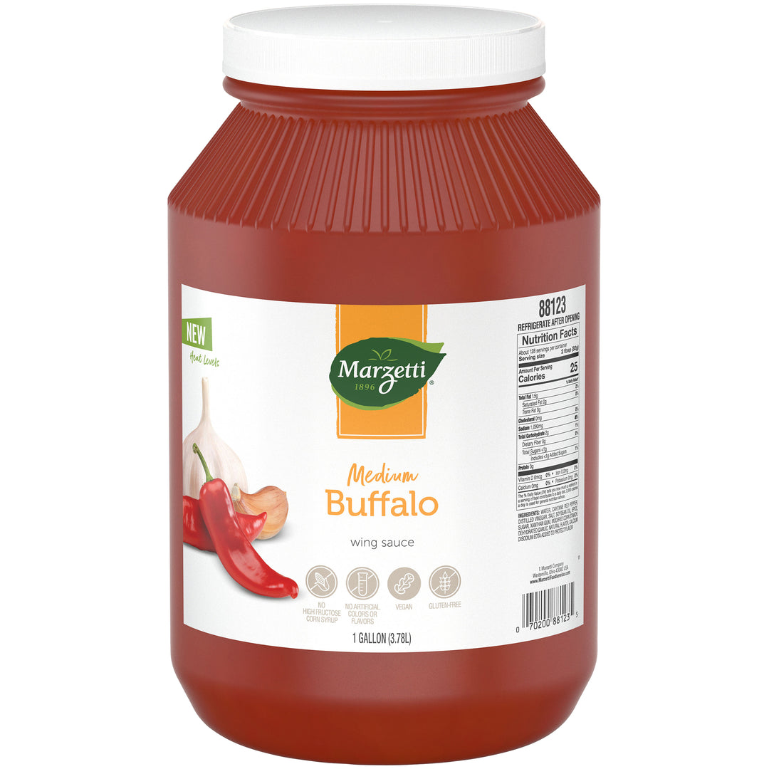 Marzetti Medium Buffalo Wing Sauce Bulk-1 Gallon-2/Case