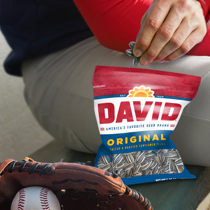 David Original Sunflower Seeds-5.25 oz.-12/Case