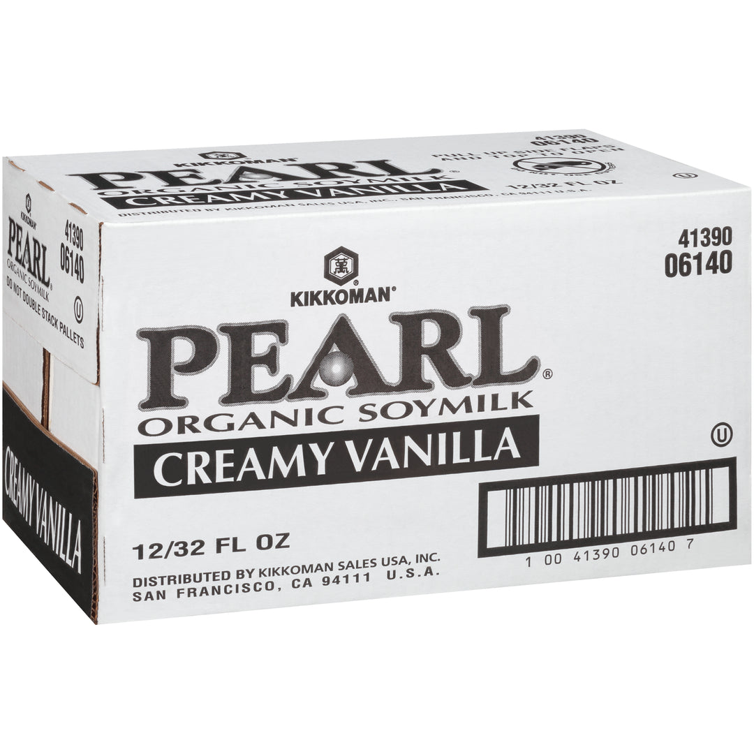 Kikkoman Pearl Organic Creamy Vanilla Soy Milk-2.15 lb.-12/Case