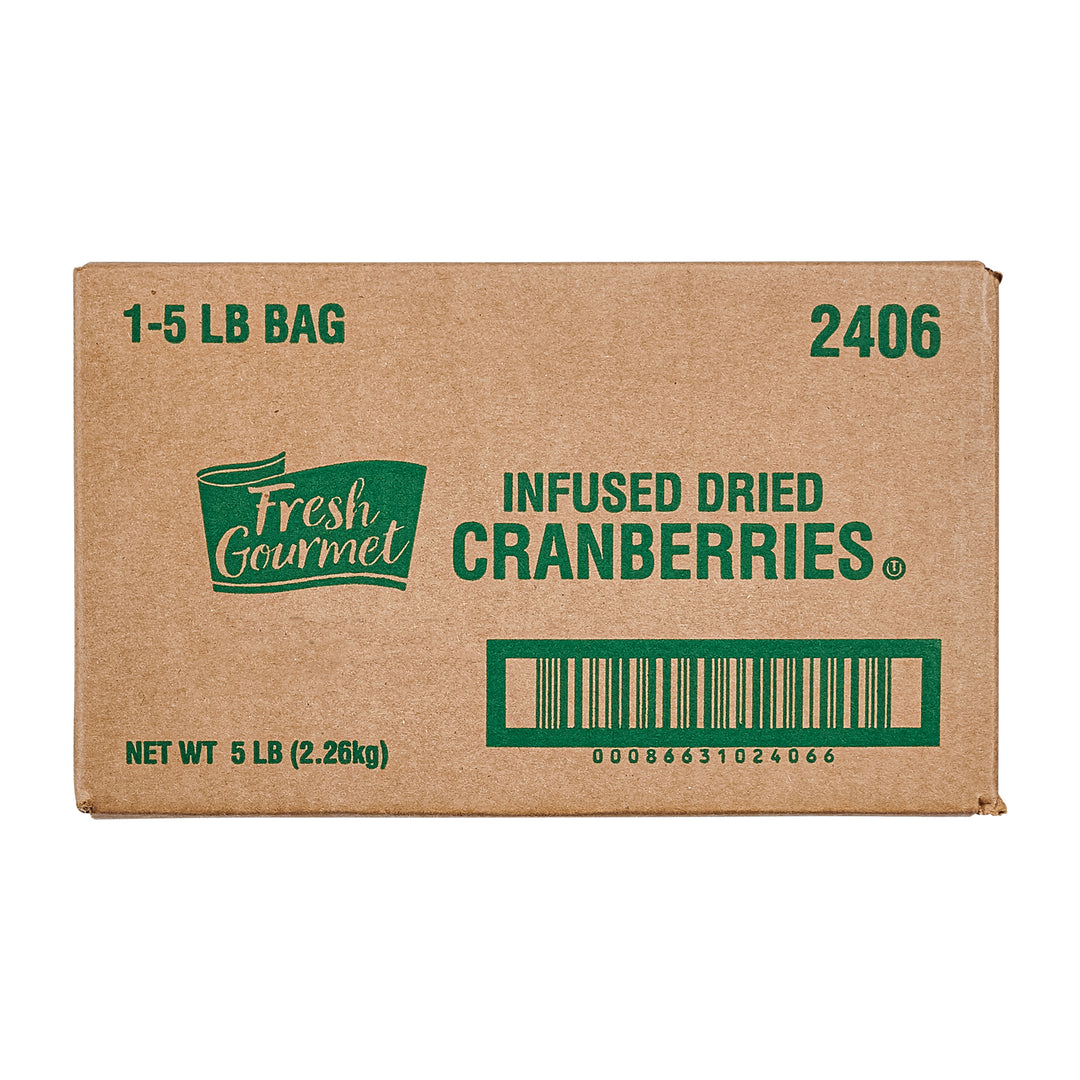 Fresh Gourmet Infused Cranberries-5 lb.-1/Case