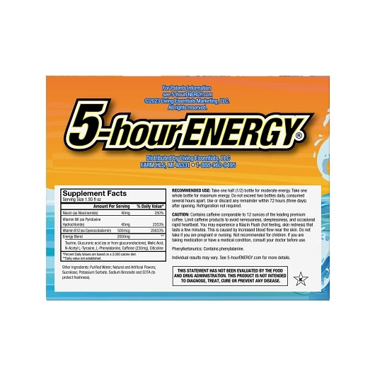 5-Hour Energy Extra Strength-Tidal Twist 36-6 Cnt-1.93 oz.-6/Box-36/Case