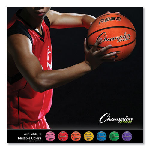 Champion Sports Rubber Sports Ball For Basketball No. 5 Size Junior Size Orange
