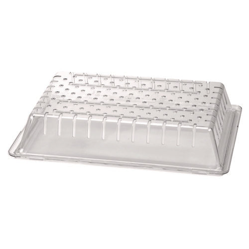 Carlisle Storplus Polycarbonate Food Storage Container Colander 18x26 Clear Plastic