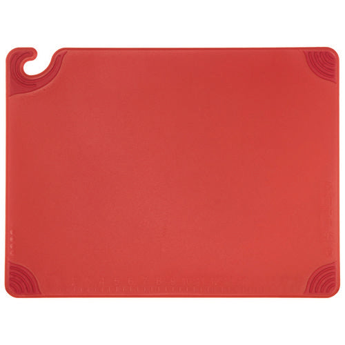 San Jamar Saf-t-grip Cutting Board Plastic 24x18x0.5 Red