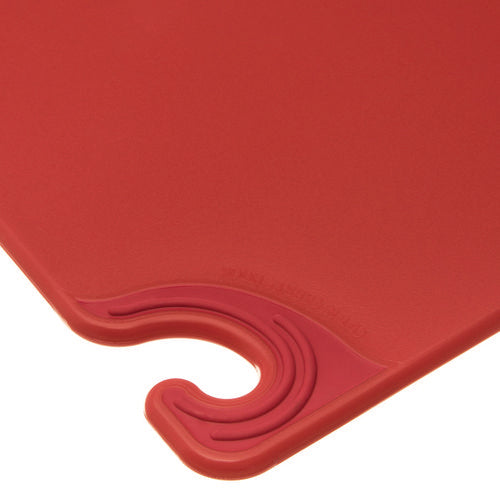 San Jamar Saf-t-grip Cutting Board Plastic 24x18x0.5 Red