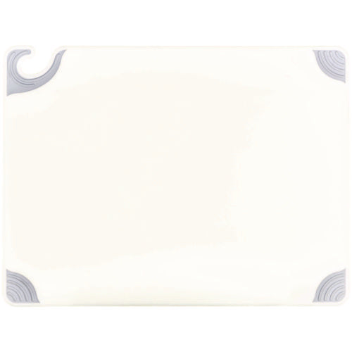 San Jamar Saf-t-grip Cutting Board Plastic 24x18x0.5 White