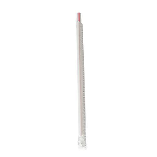 Boardwalk Wrapped Giant Straws 7.75" Polypropylene Red/white Striped 7200/Case