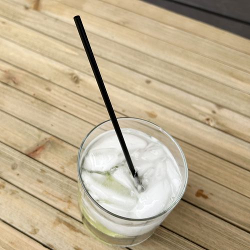 Boardwalk Cocktail Straws 8" Polypropylene Black 5000/Case