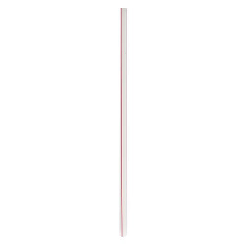 Boardwalk Wrapped Jumbo Straws 10.25" Polypropylene Red/white Striped 2000/Case