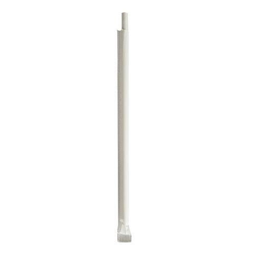 Boardwalk Wrapped Jumbo Paper Straws 7.75" Paper White 1280/Case