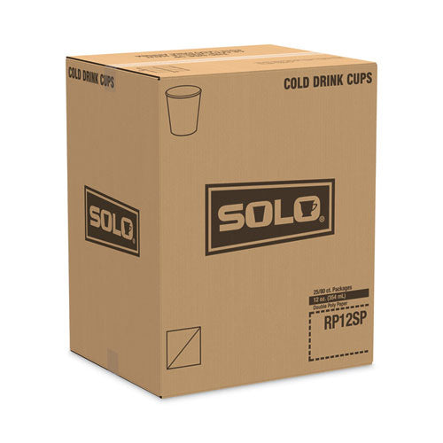 SOLO Double Sided Poly (dsp) Paper Cold Cups 12 Oz Symphony Design 80/sleeve 25 Sleeves/Case