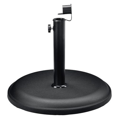 Global Industrial Umbrella Base Round Concrete 33 Lb Capacity 18x18x13.5 Black