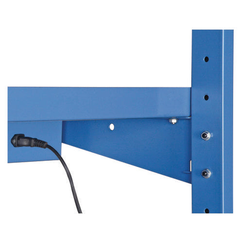 Global Industrial Upper Workbench Shelf 6 Single Outlets For Use With 60" Wide Workbenches 100 Lb Weight Capacity