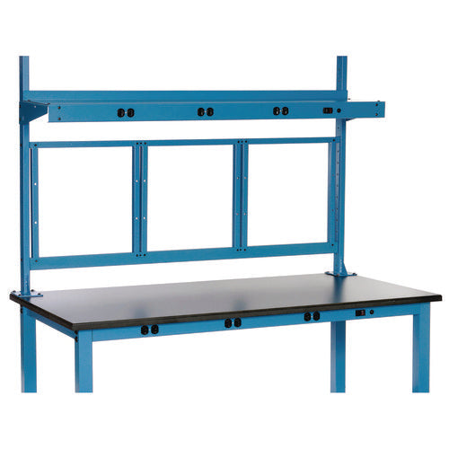 Global Industrial Panel Mounting Rail For Use With Global Industrial 60" Wide Workbenches 125 Lb Weight Capacity