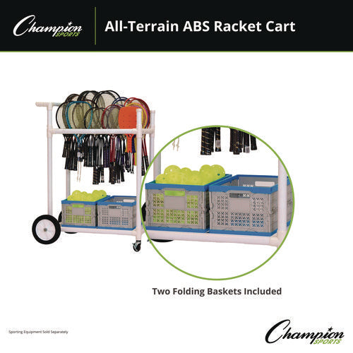 Champion Sports All-terrain Abs Racket Cart 20" Widex33" Long White