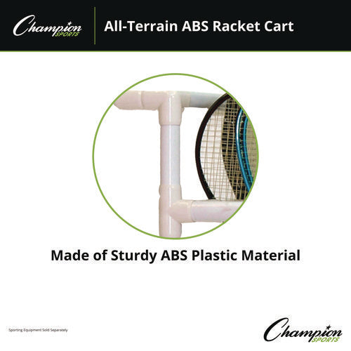 Champion Sports All-terrain Abs Racket Cart 20" Widex33" Long White